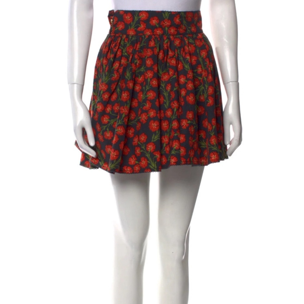 Agua by Agua Bendita Arrandano Bermelo Print Cotton Poplin Skirt
